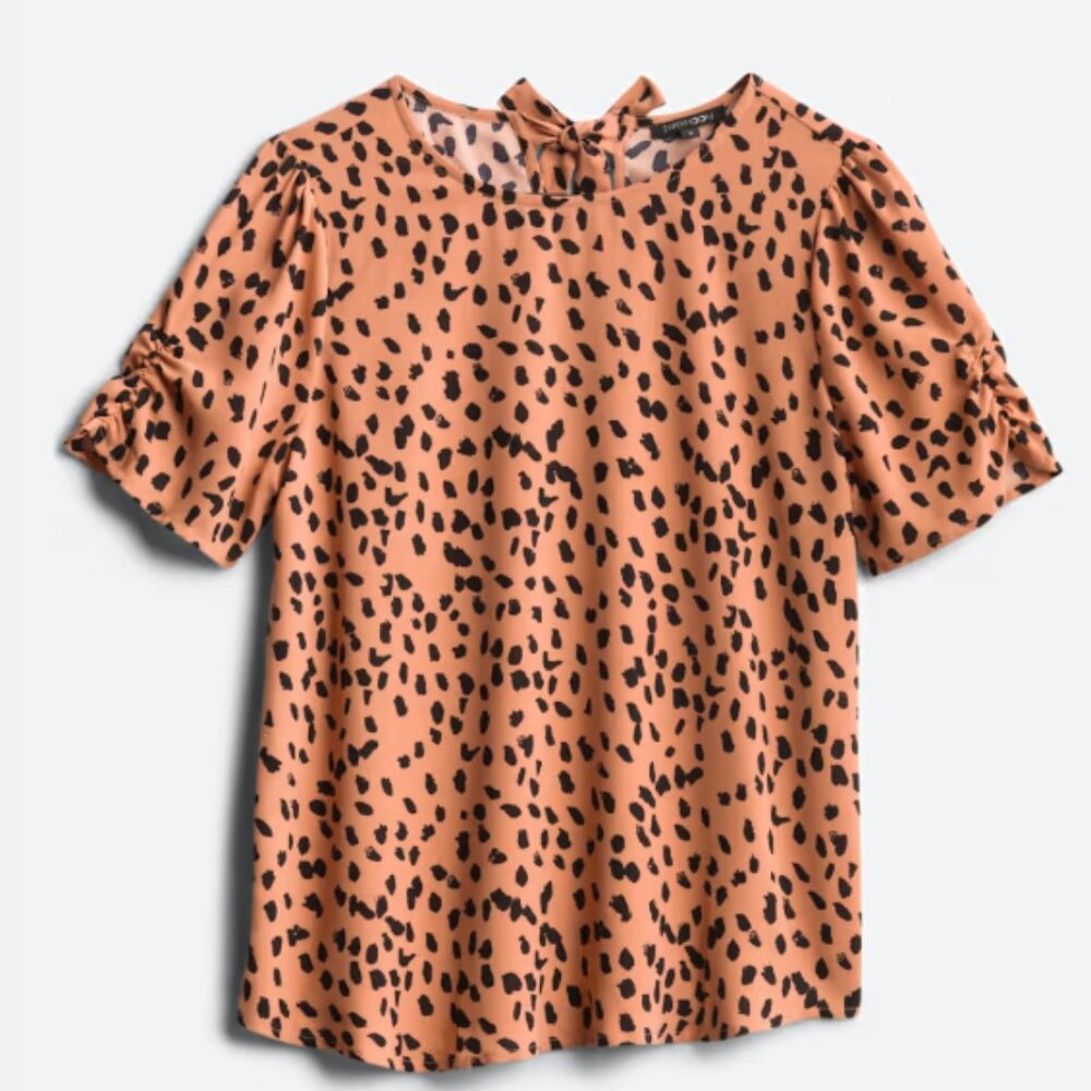 Claudia Ruched Sleeve Blouse